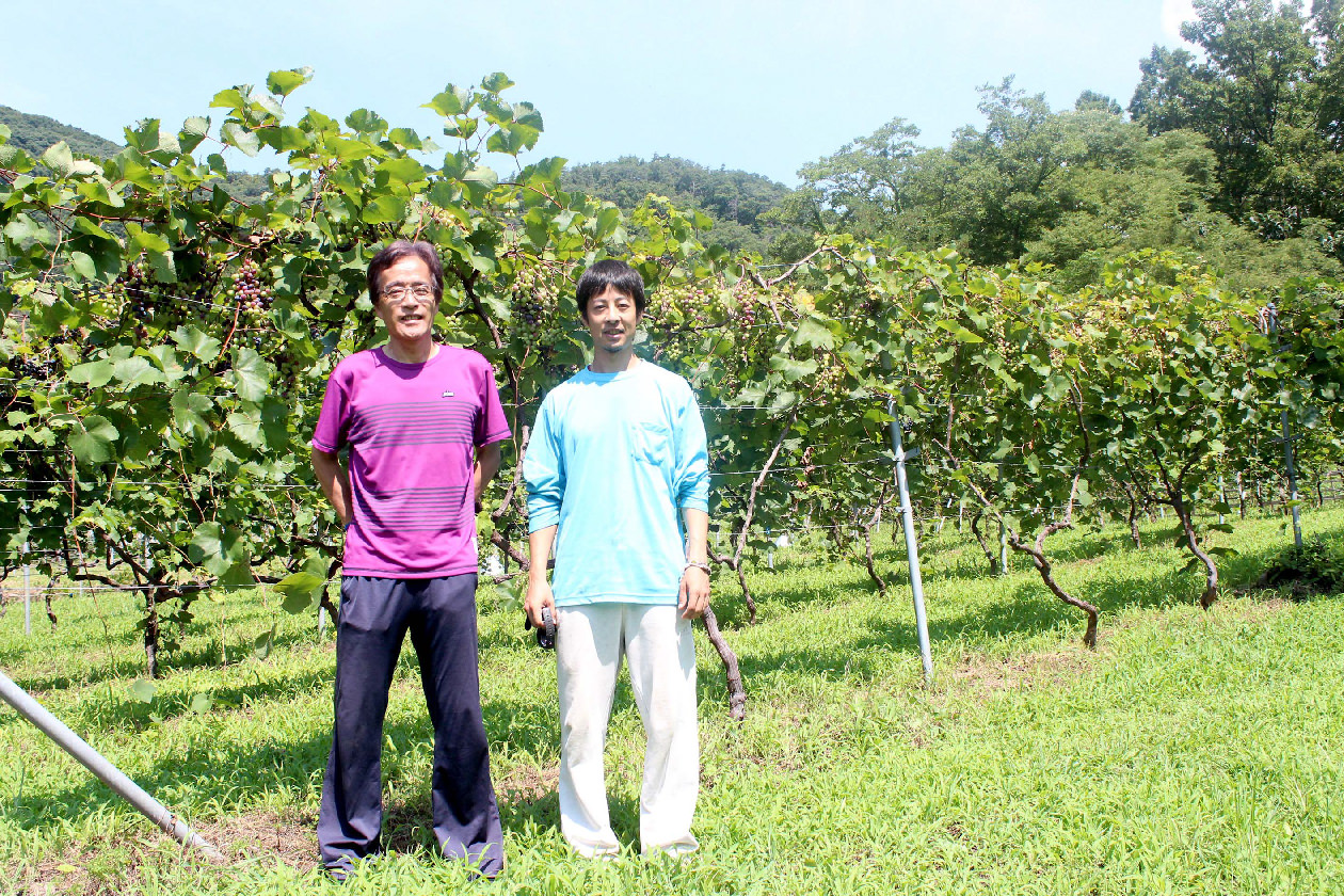 富岡葡萄農園 
富岡様、高市様